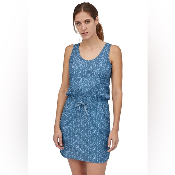 Patagonia Fleetwith Dress in Pigeon Blue - Picture 1 of 10
